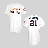 Houston Astros #21 Andy Pettitte Mitchell And Ness White Stitched Jersey JiaSu,baseball caps,new era cap wholesale,wholesale hats